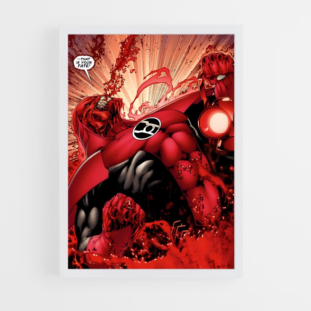 ap-atrocitus red lantern-6 cadre Blanc