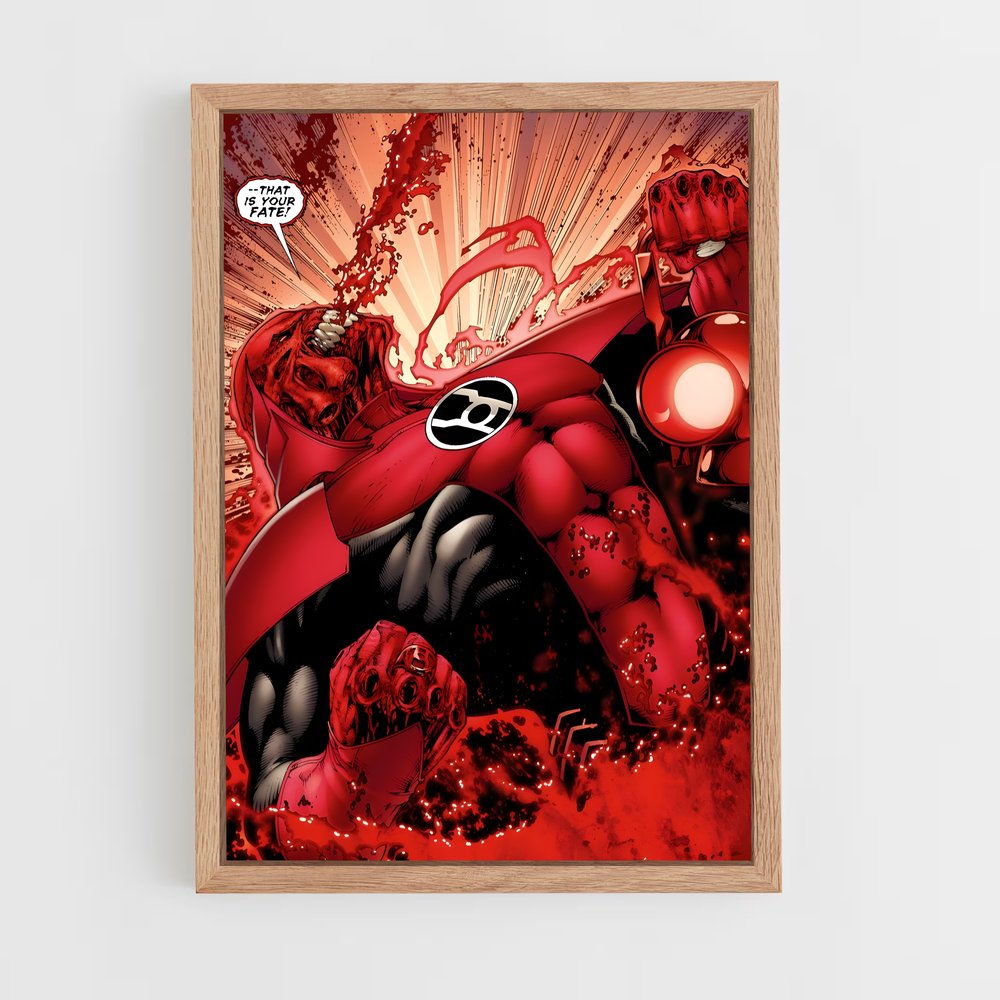 ap-atrocitus red lantern-6 cadre Bois clair