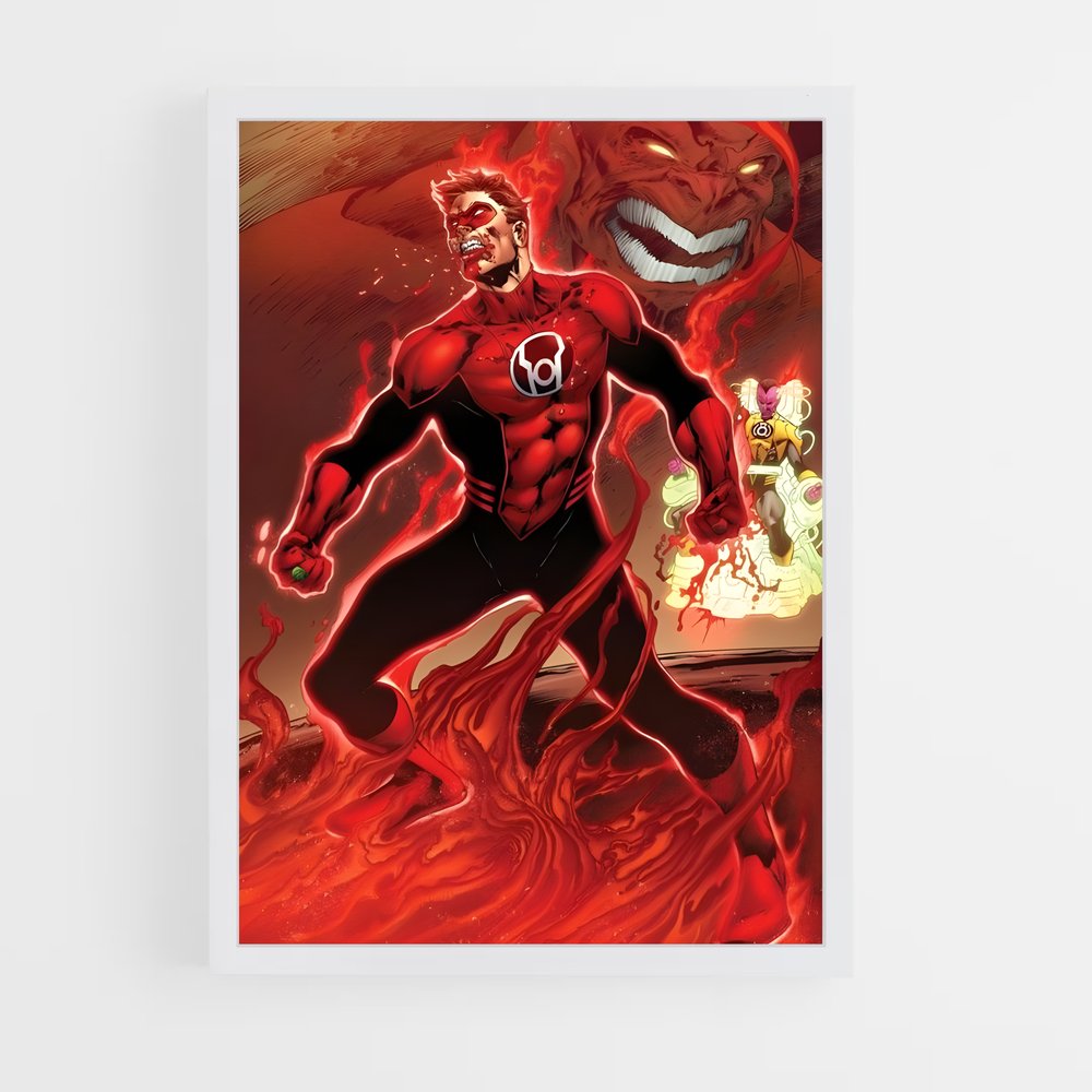 ap-atrocitus red lantern-8 cadre Blanc