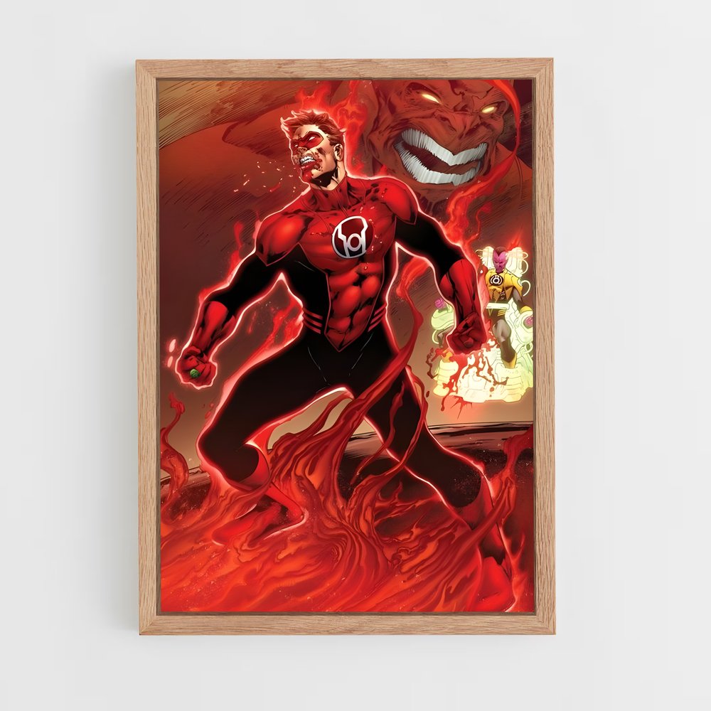 ap-atrocitus red lantern-8 cadre Bois clair