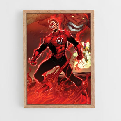 ap-atrocitus red lantern-8 cadre Bois clair