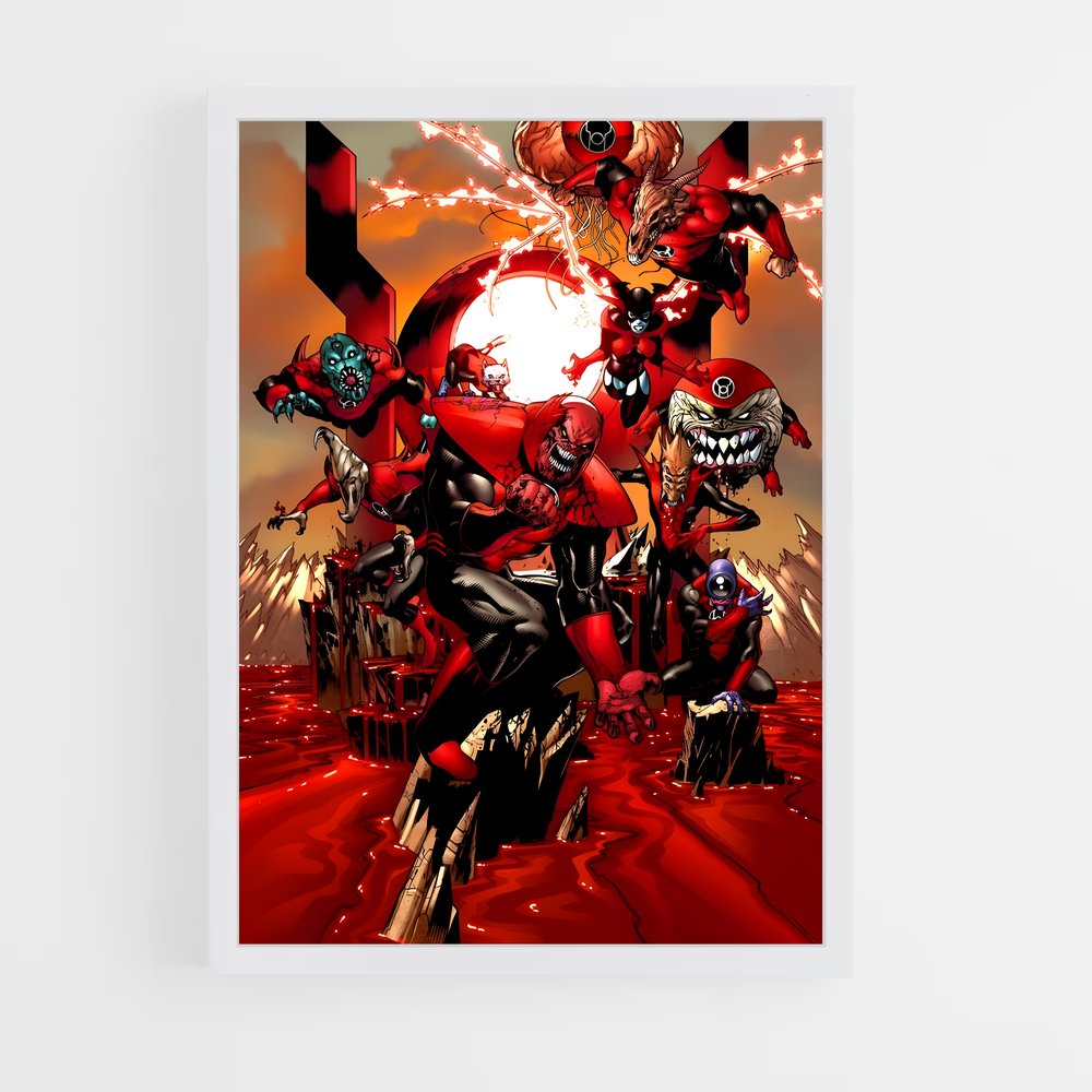 ap-atrocitus red lantern-9 cadre Blanc