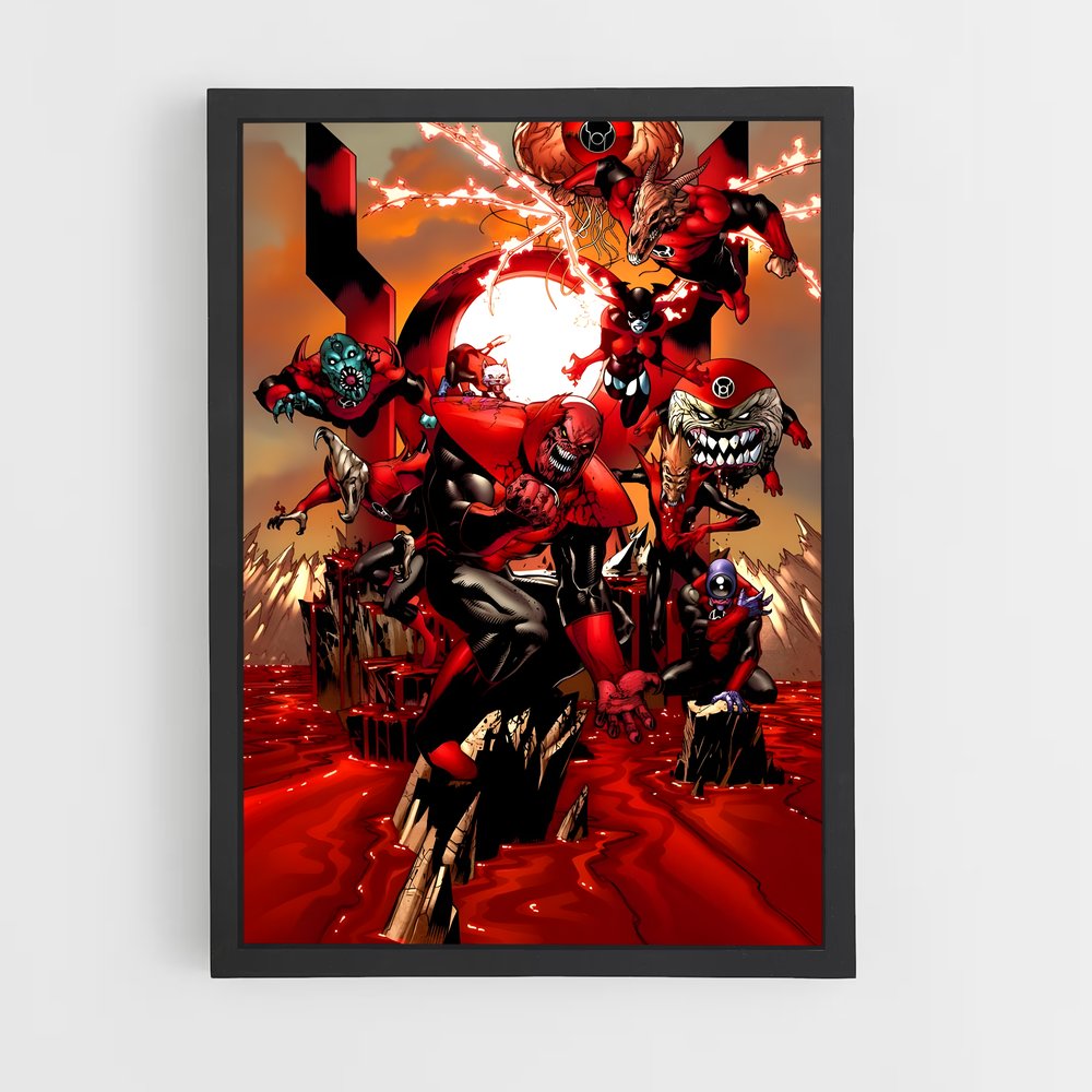 ap-atrocitus red lantern-9 cadre Noir