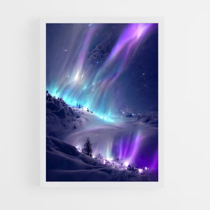 ap-aurora borealis-13 cadre Blanc