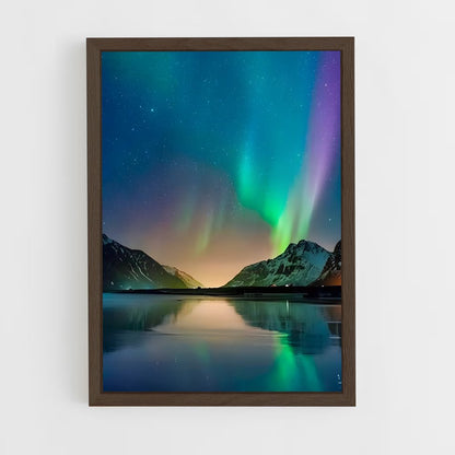 ap-aurora borealis-16 cadre Bois foncé