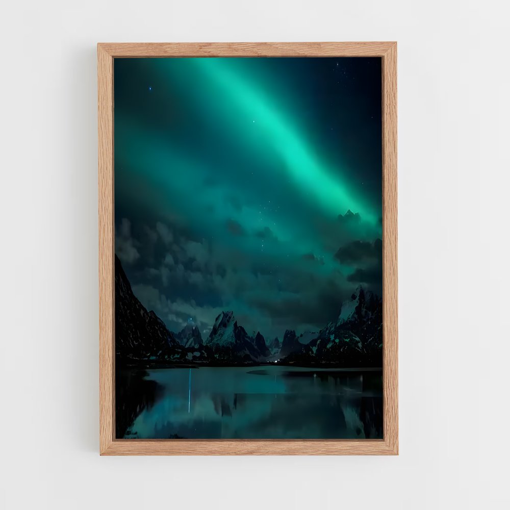 ap-aurora borealis-22 cadre Bois clair