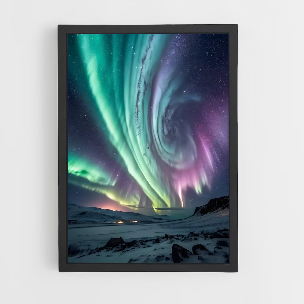 ap-aurora borealis-8 cadre Noir