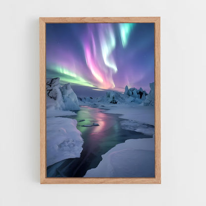ap-aurora borealis-9 cadre Bois clair