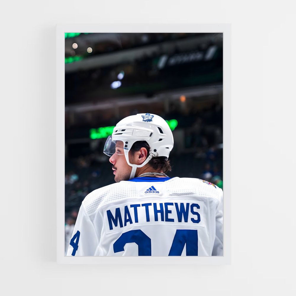 ap-auston matthews-5 cadre Blanc
