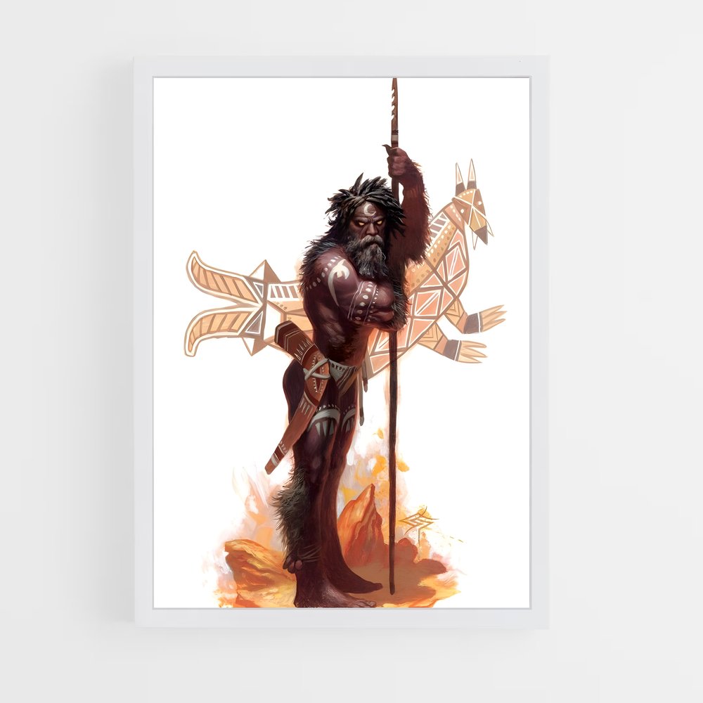 ap-australian aboriginal mythology-1 cadre Blanc