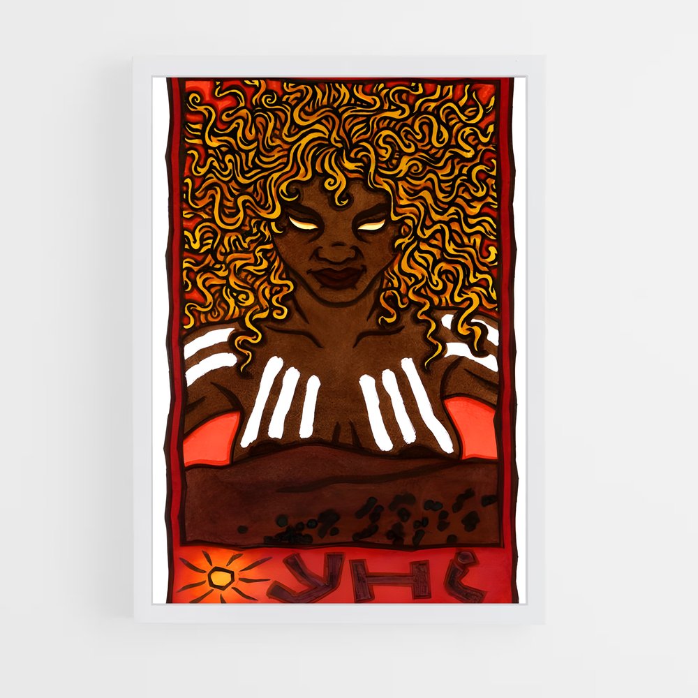 ap-australian aboriginal mythology-2 cadre Blanc