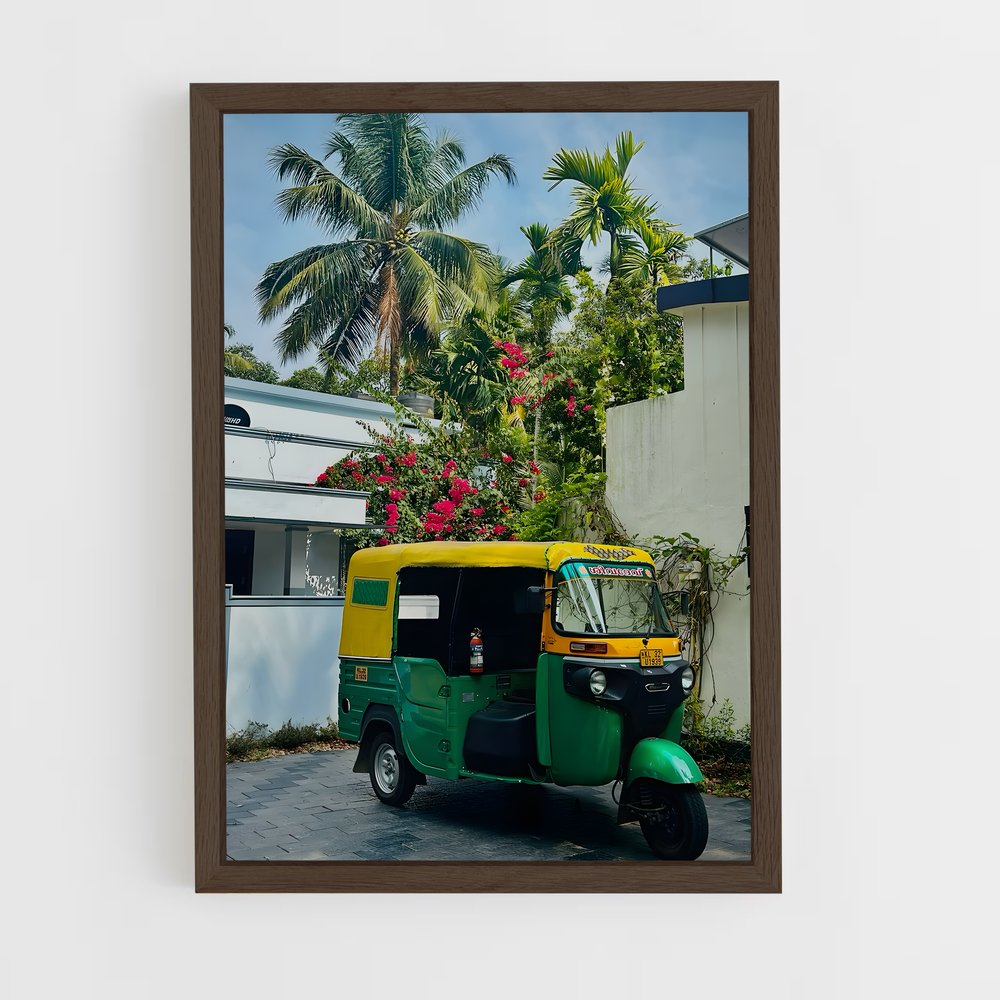 ap-auto rickshaw-1 cadre Bois foncé