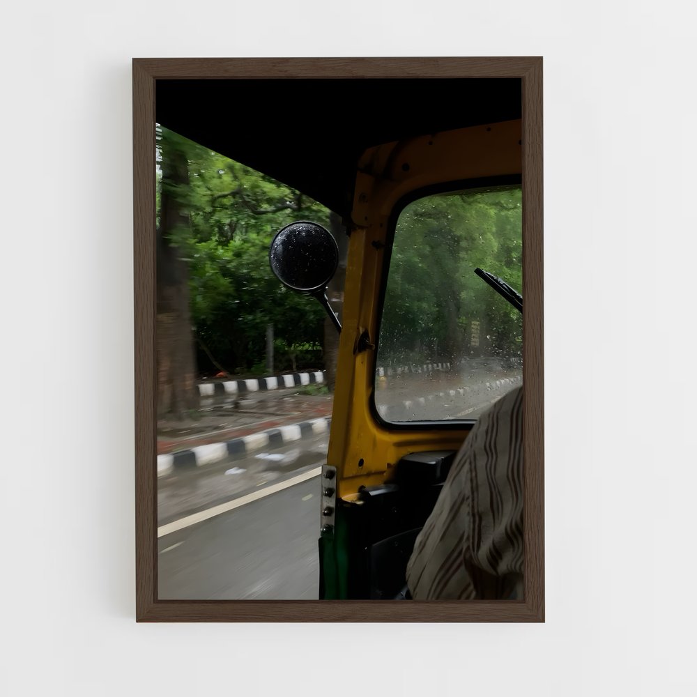 ap-auto rickshaw-2 cadre Bois foncé