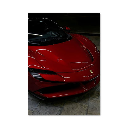 Poster Ferrari Rouge Éclatante