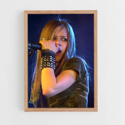 ap-avril lavigne-4 cadre Bois clair