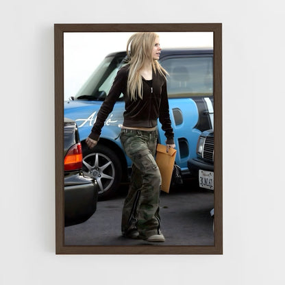 ap-avril lavigne-6 cadre Bois foncé