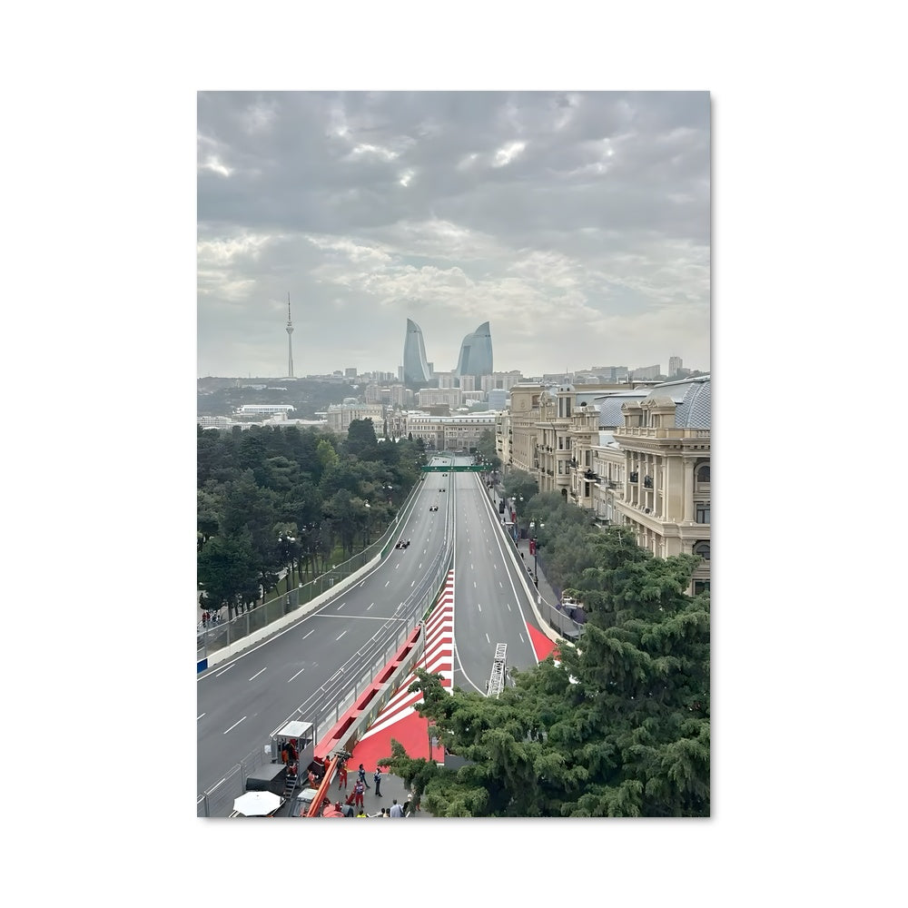 Poster Skyline de Bakou