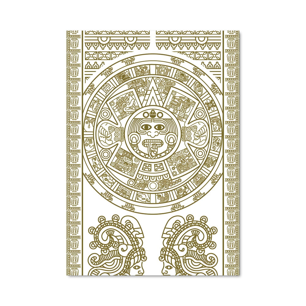 Poster Soleil Azteque