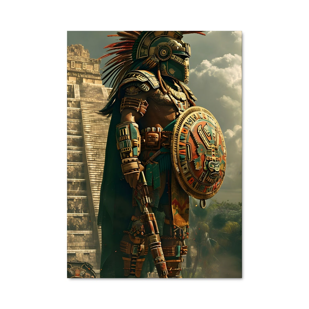 Poster Guerrier Aztèque