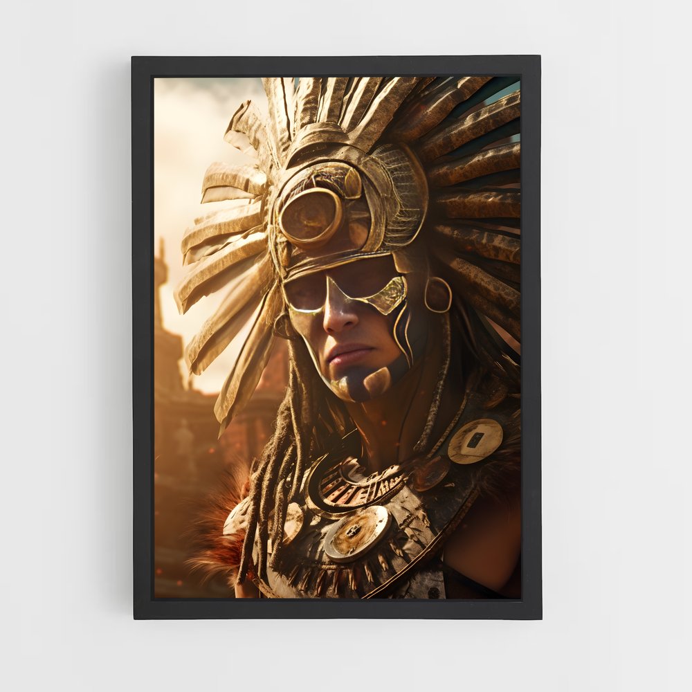 ap-aztec warrior-11 cadre Noir