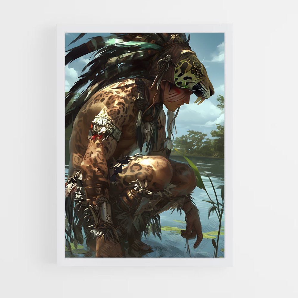 ap-aztec warrior-13 cadre Blanc