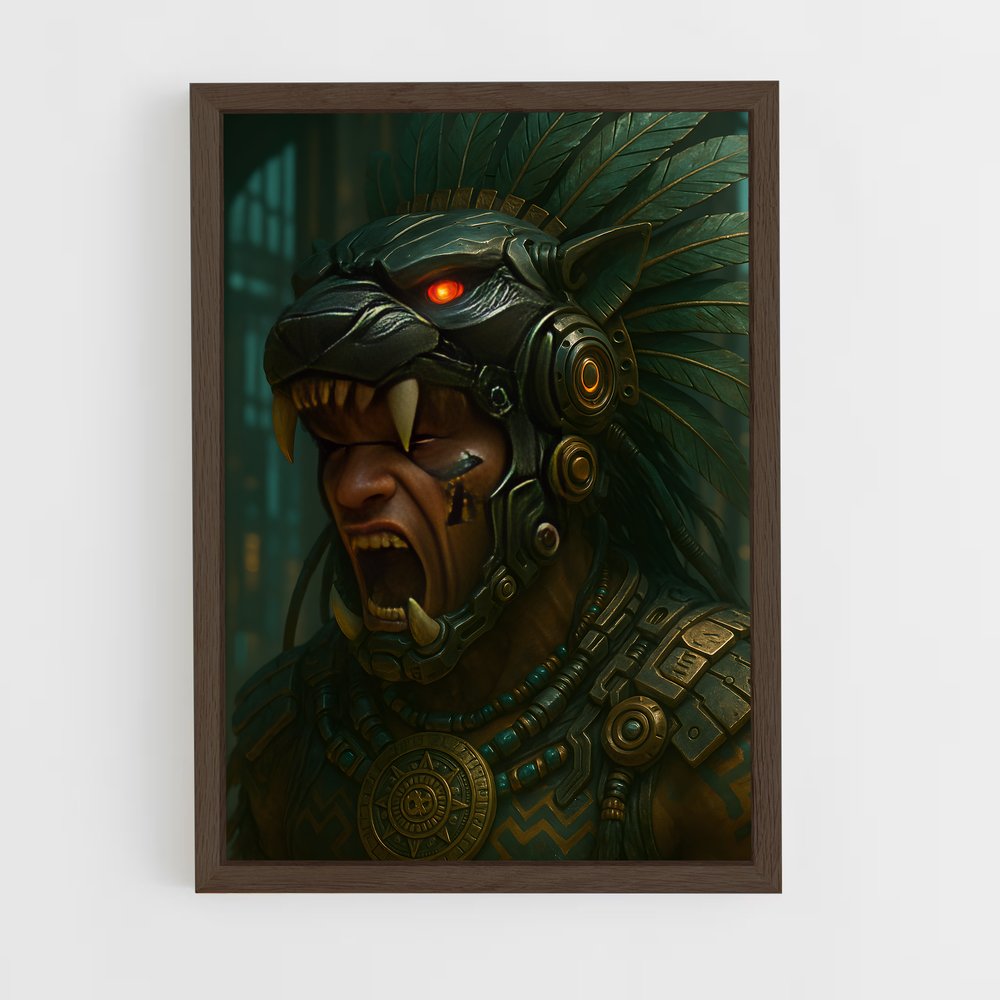 ap-aztec warrior-9 cadre Bois foncé