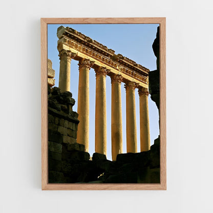 ap-baalbek temples-7 cadre Bois clair