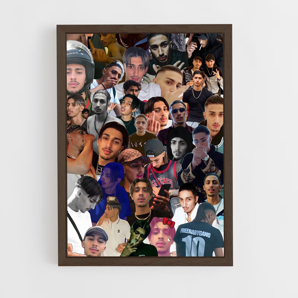 ap-baby gang-9 cadre Bois foncé