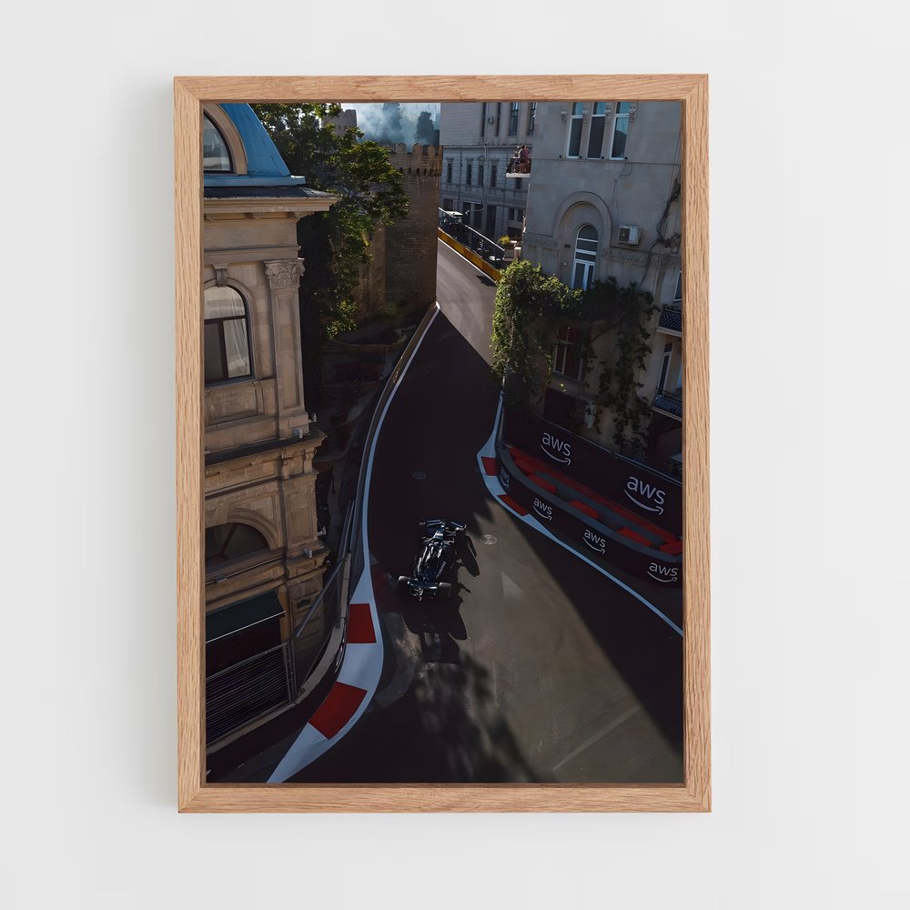 ap-baku city circuit azerbaijan-3 cadre Bois clair