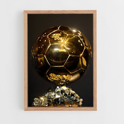 ap-ballon d'or-1 cadre Bois clair