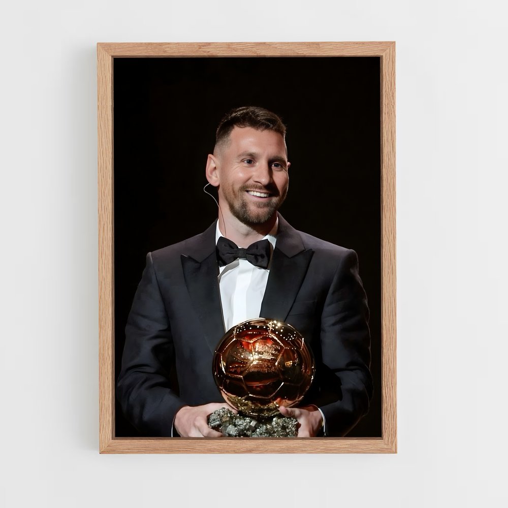 ap-ballon d'or-8 cadre Bois clair