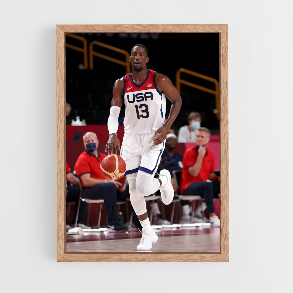 ap-bam adebayo-9 cadre Bois clair