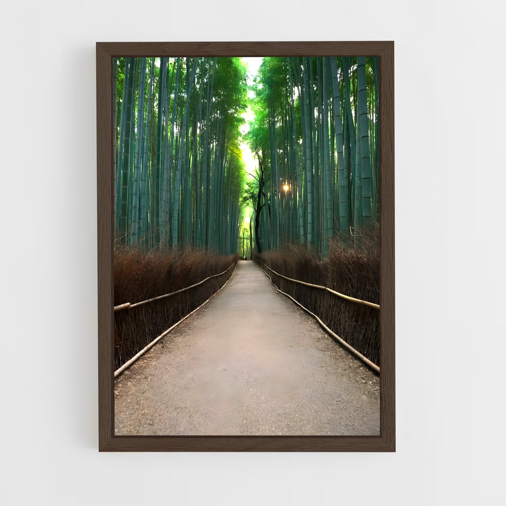 ap-bamboo forest-2 cadre Bois foncé