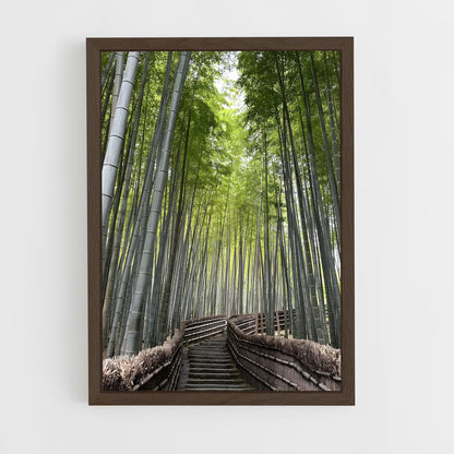 ap-bamboo forest-3 cadre Bois foncé