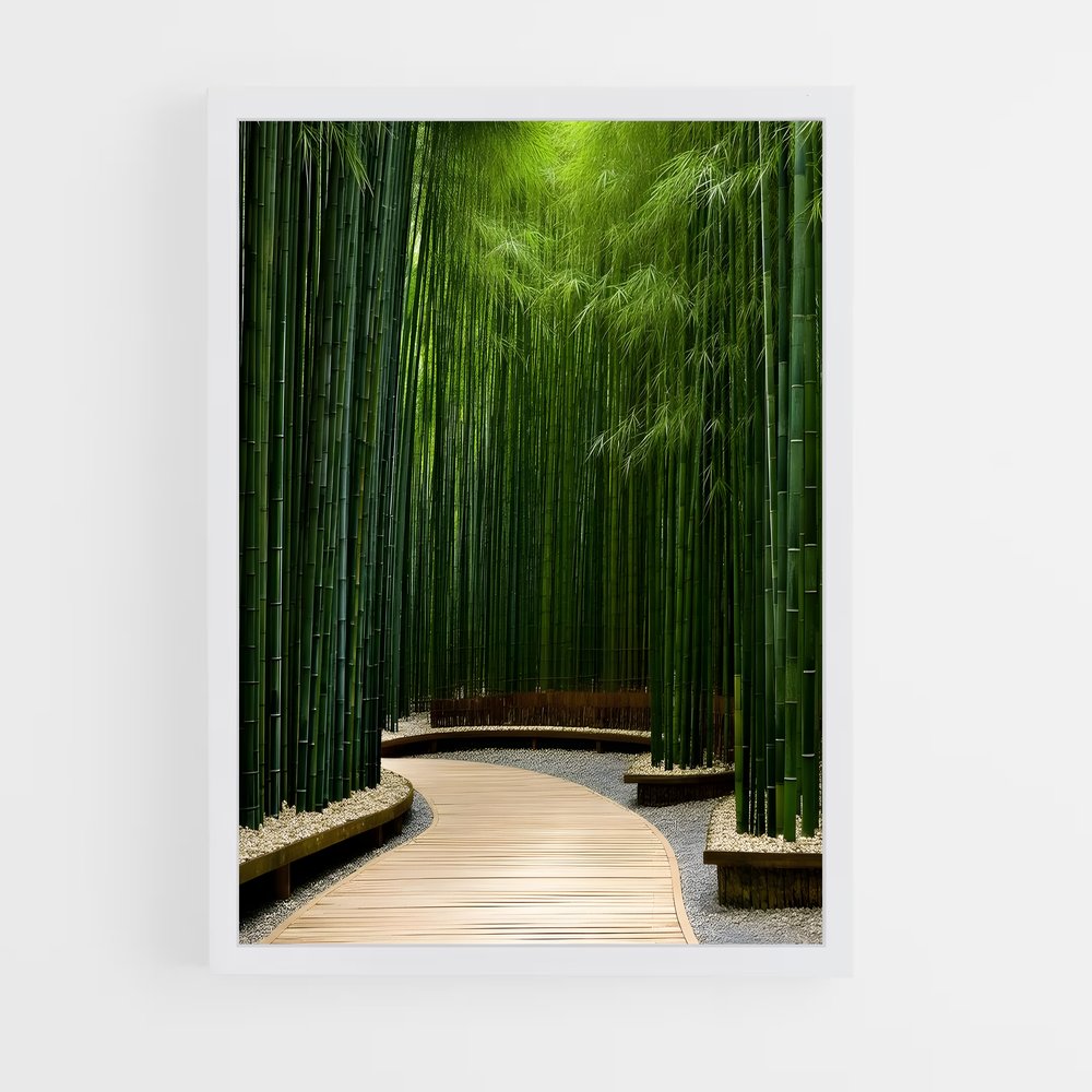 ap-bamboo forest-4 cadre Blanc
