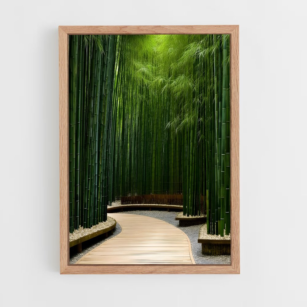ap-bamboo forest-4 cadre Bois clair