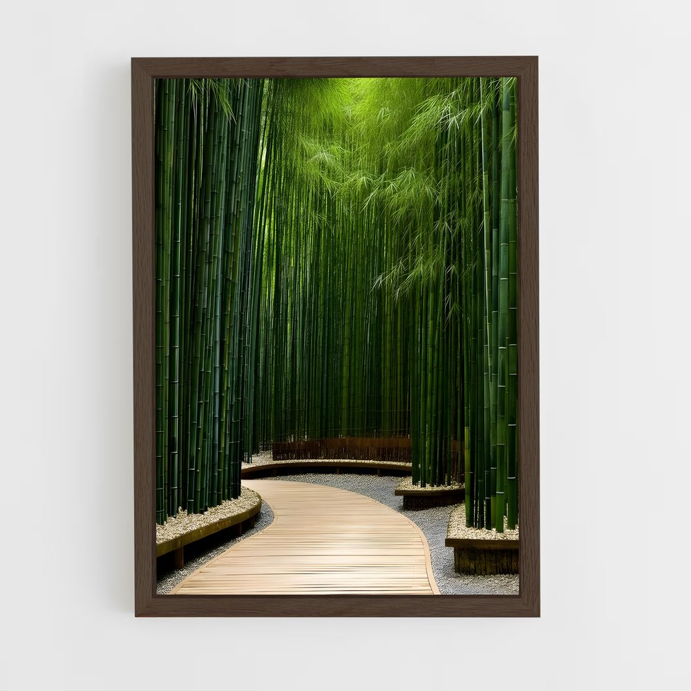 ap-bamboo forest-4 cadre Bois foncé