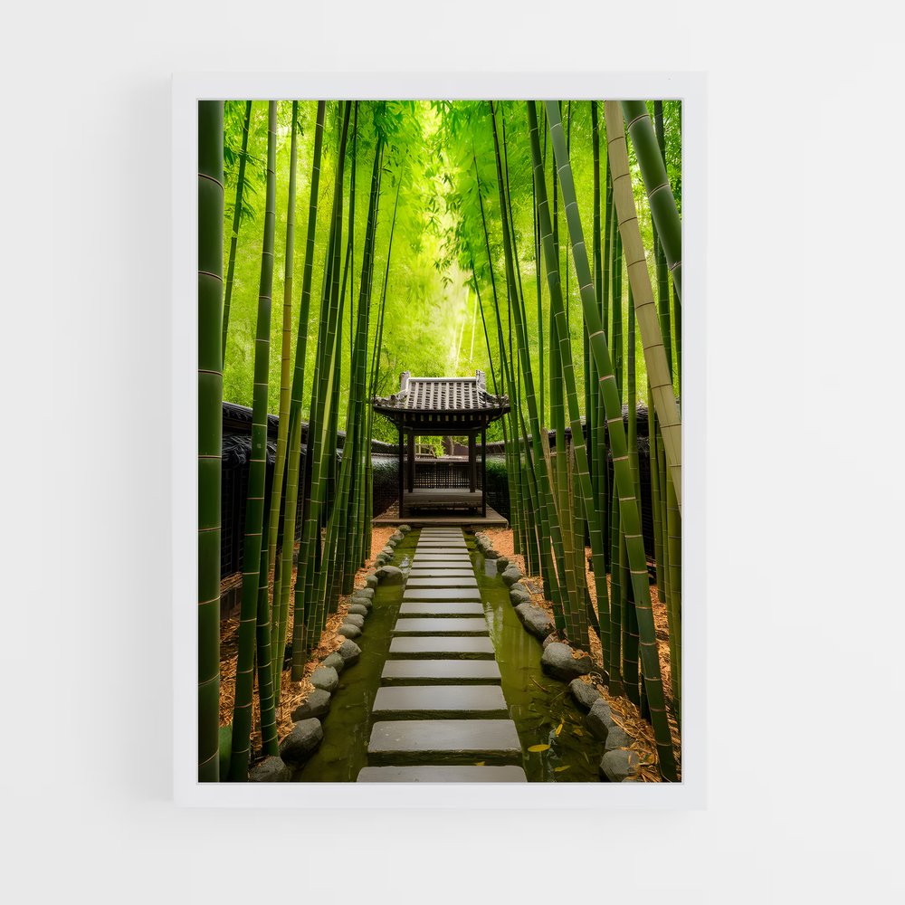 ap-bamboo forest-5 cadre Blanc