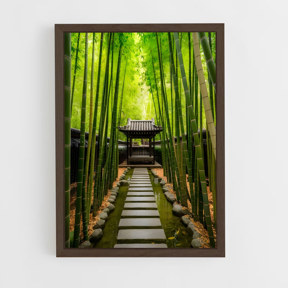 ap-bamboo forest-5 cadre Bois foncé