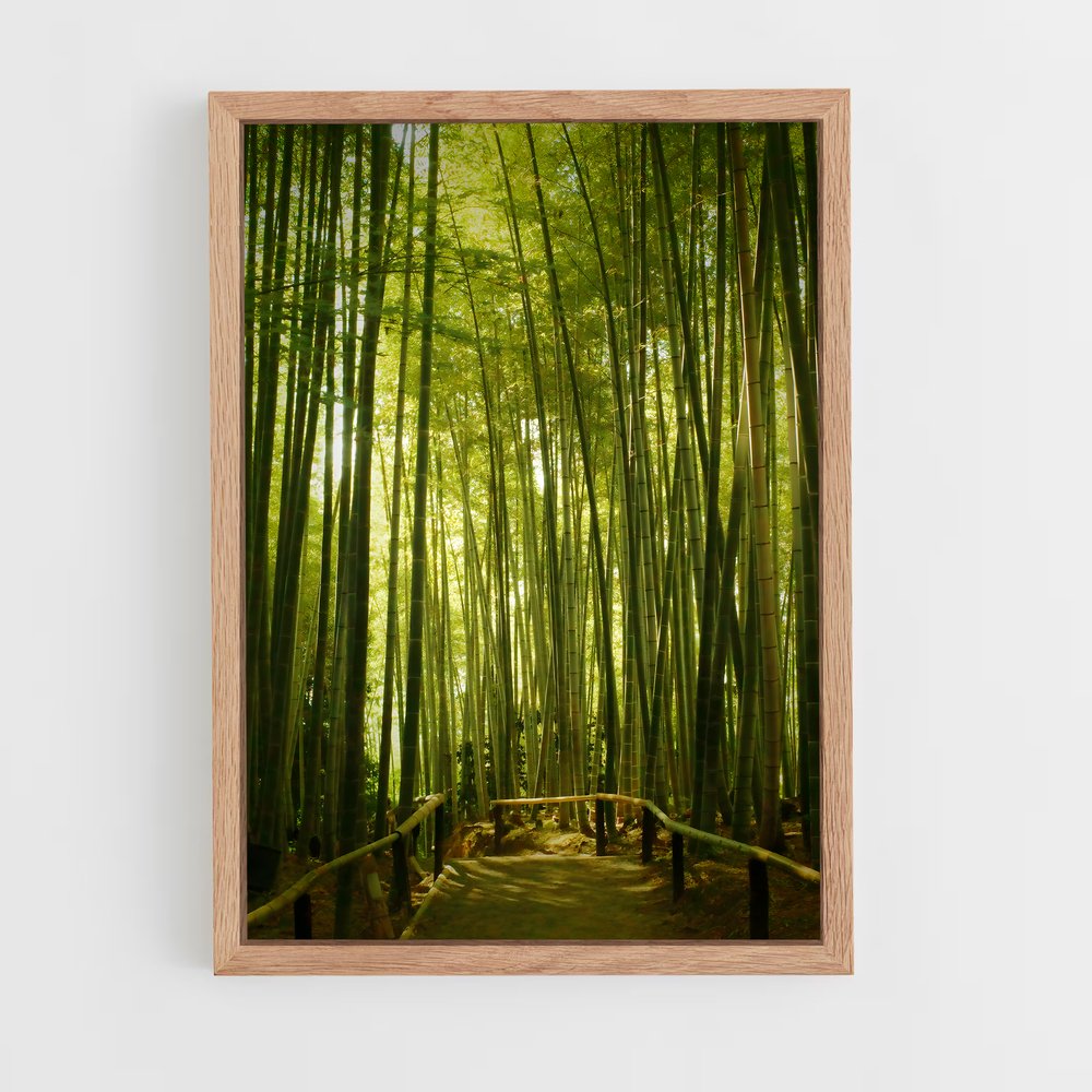 ap-bamboo forest-9 cadre Bois clair