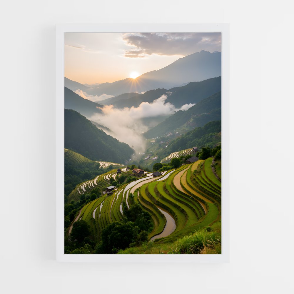 ap-banaue rice terraces-2 cadre Blanc