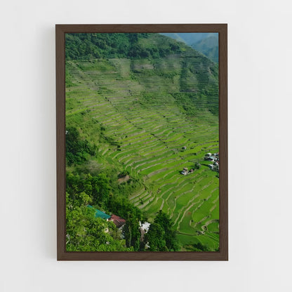 ap-banaue rice terraces-8 cadre Bois foncé