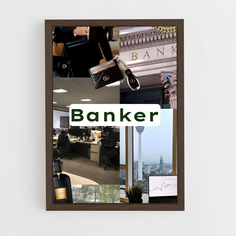 ap-banker-1 cadre Bois foncé
