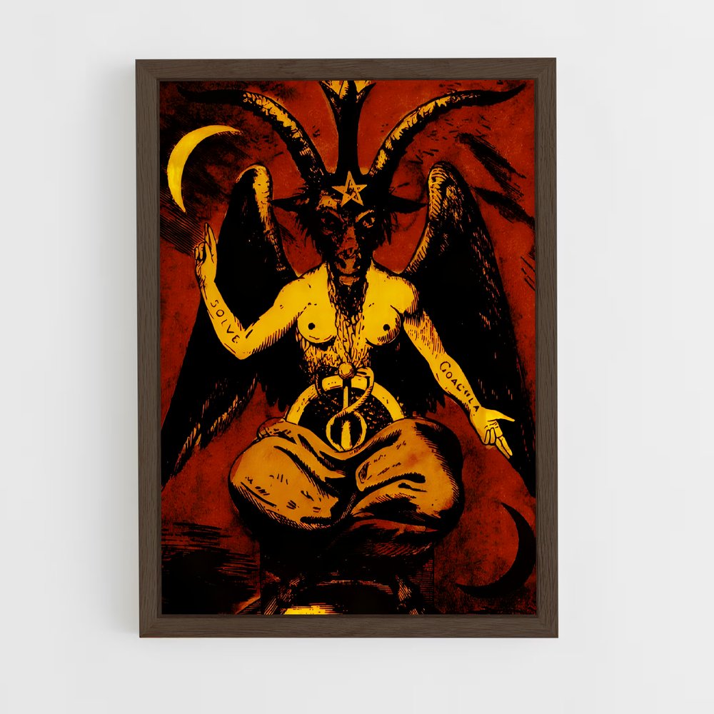 ap-baphomet-7 cadre Bois foncé
