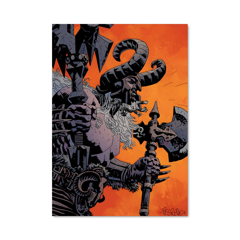 Poster Sorcière et Loups