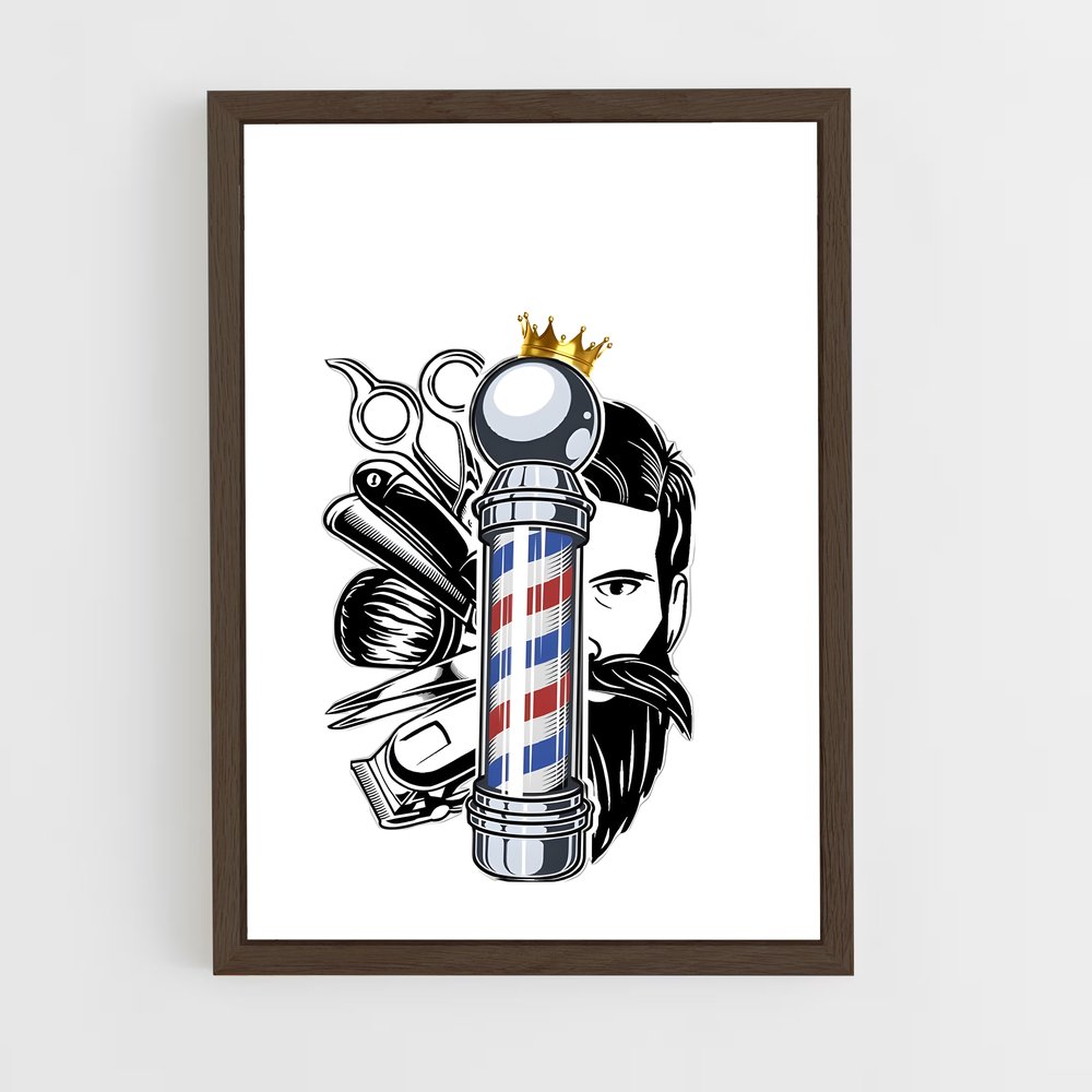ap-barber-11 cadre Bois foncé