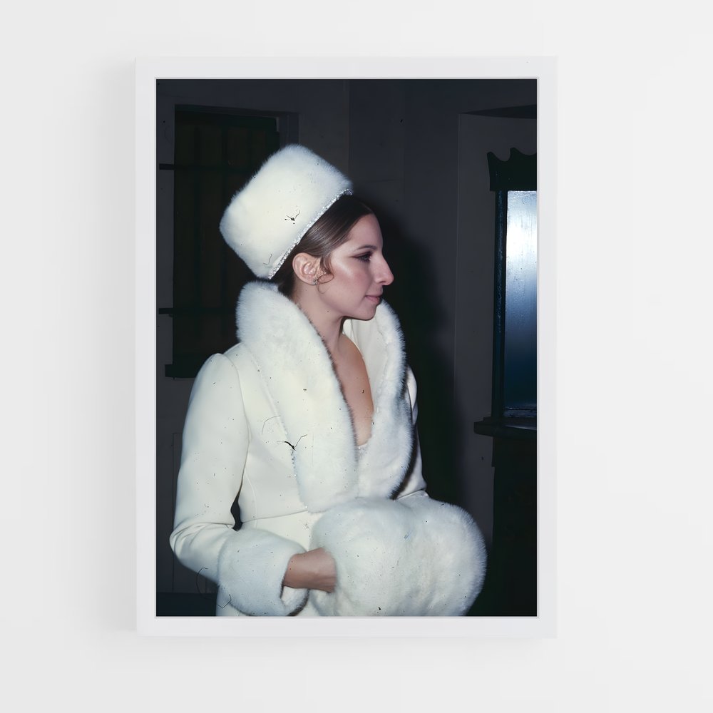 ap-barbra streisand-1 cadre Blanc