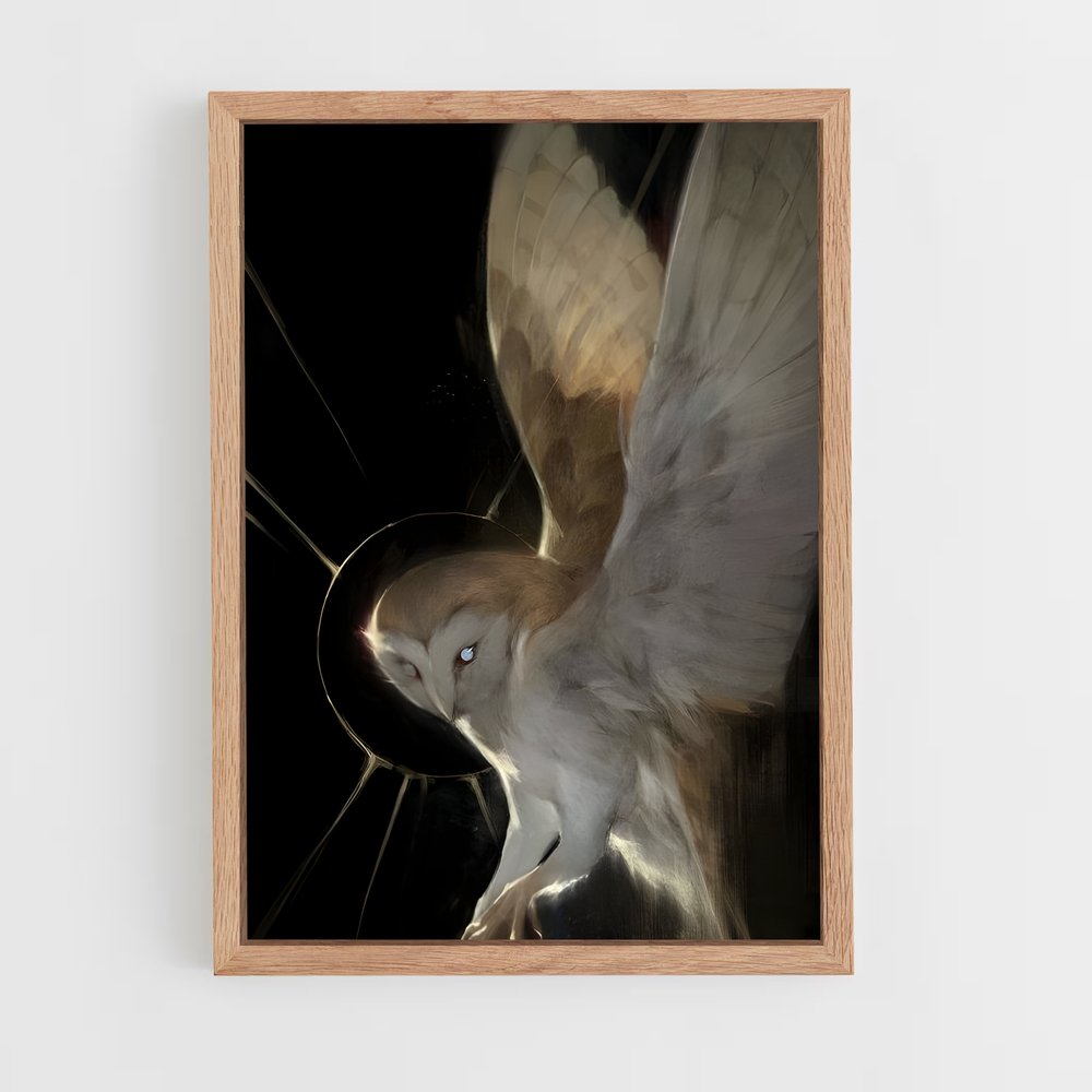 ap-barn owl-7 cadre Bois clair