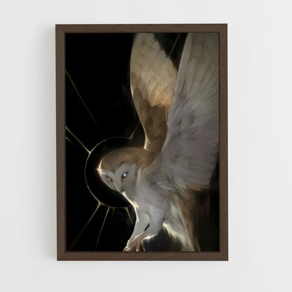 ap-barn owl-7 cadre Bois foncé
