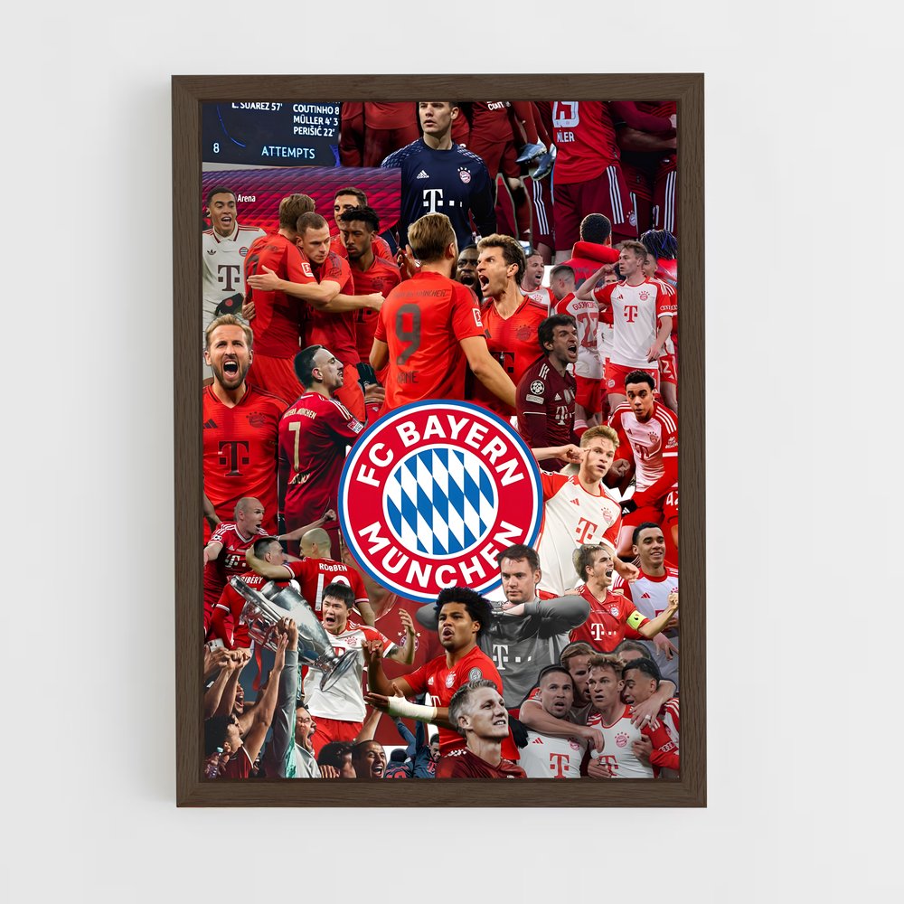 ap-bayern munich fc-1 cadre Bois foncé